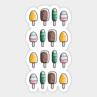 Fun Ice Lollies / Popsicles Sticker